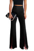 Split Hem High Waist Pants